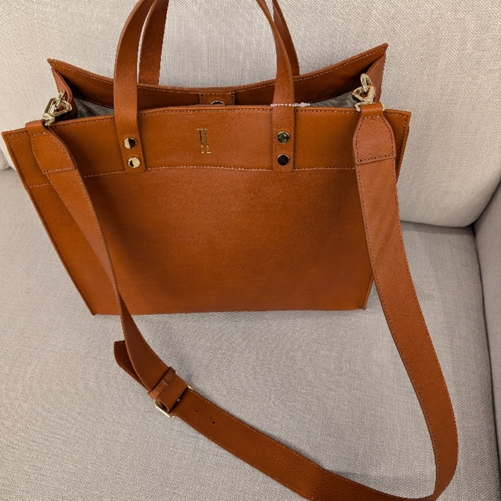 Brown Leather Tote Bag